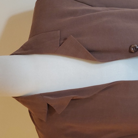 Bice brown button front blazer jacket - Picture 2 of 7